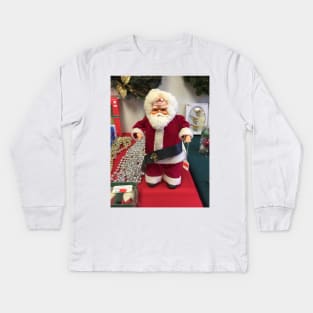 Santa On Sale Kids Long Sleeve T-Shirt